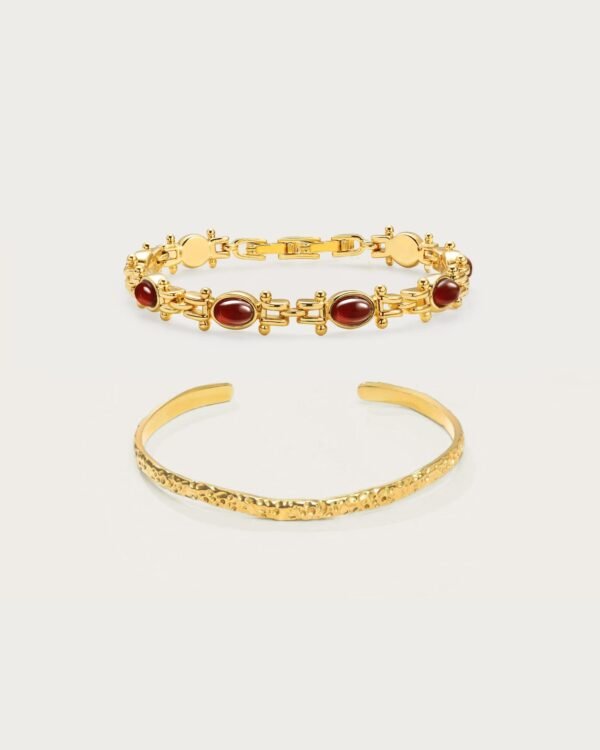 Tess's Treasure Carnelian Bracelet Set